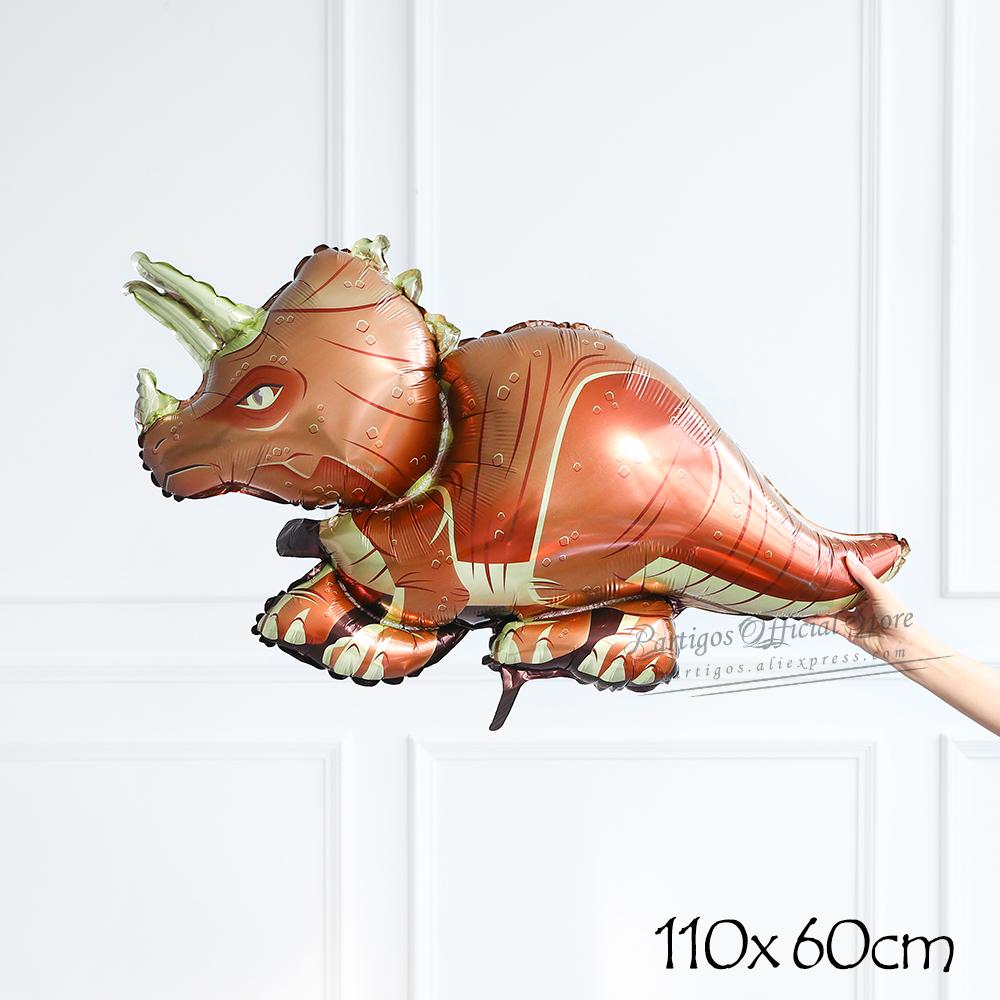 Большие 4D ходячие воздушные шары с динозаврами, динозавры Юрского периода, товары для вечеринок, детские украшения на день рождения, джунгли, дракон, фольга, Globos