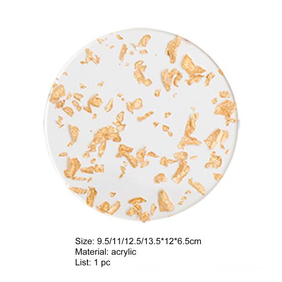 Yousheng Creative Gold Foil Decor Подставка для чашки Красивый более утолщенный акриловый коврик для чашки Кухонные принадлежности