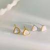 Серьги-ракушки с треугольными головками для женщин, легкие, роскошные, высокого класса, геометрические серьги в холодном стиле