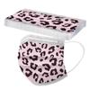 10PCS Adult Three-Layer Disposable Dust-Proof Protective Leopard Print Mask