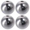 4Pcs Silver M4/M6 Ball Nuts Knob Round Drilling Ball Thread Nut  Lighting Machinery DIY Decoration