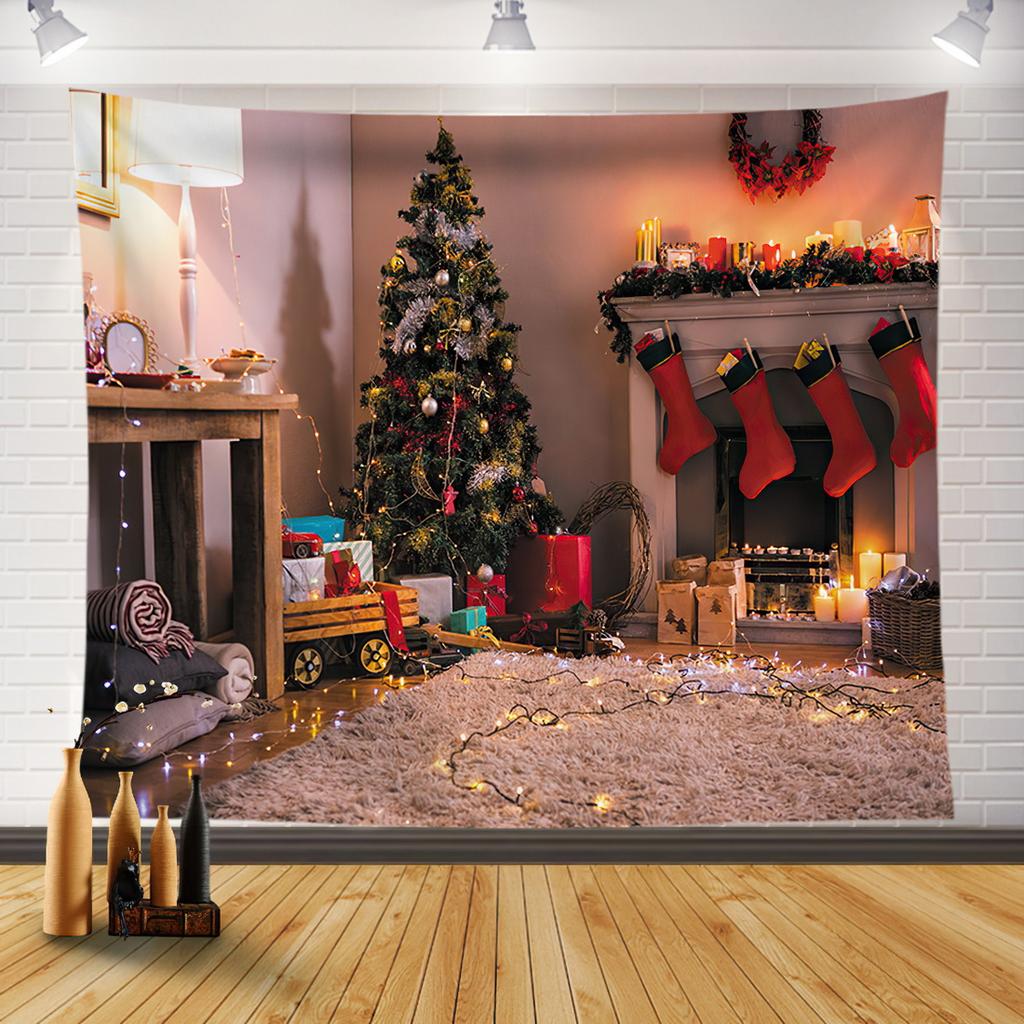 Веселая Рождественская елка, украшение для дома, гобелен, Рождественская комната, гостиная, украшение на стену, фоновая ткань