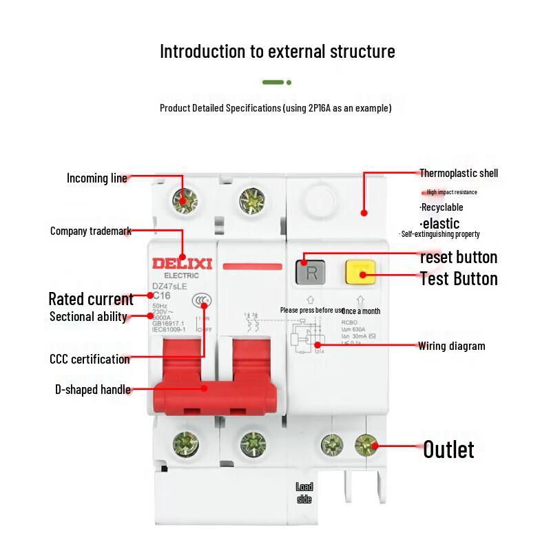 DELIXI DZ47sLE Residual Current Circuit Breaker