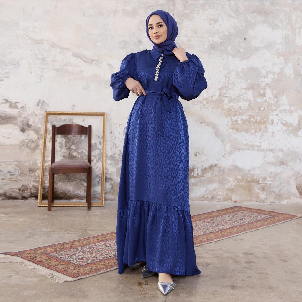 Liya Stone Jacquard Women Dress Modern Islamic Fashion
