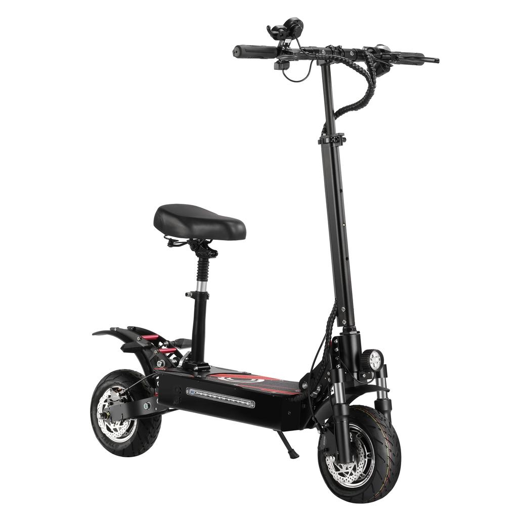 Boyueda Q7 Pro All-Terrain Adult Electric Scooter 1600W Dual Motor 52V19AH Battery 10 "Tire City Commuter Escooter