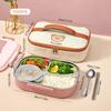 Ланч-бокс бенто из нержавеющей стали 304 с 4/5 отделениями для детей, студентов, с миской и столовыми приборами, портативный, большой вместимости, контейнер для еды