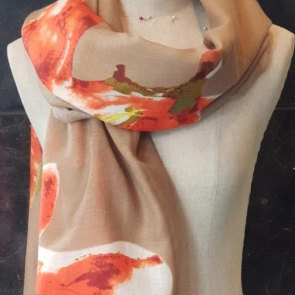 Monchouchou yarn scarf E19F2PO301