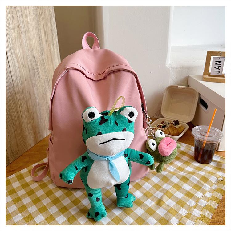 Рюкзак для девочек, легкий дорожный рюкзак с рисунком милой лягушки, школьная сумка для учеников младших классов средней школы