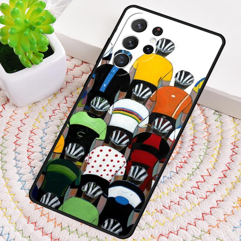 Mountain Bike Cycling art Silicone Phone Case For Samsung Galaxy note 10 pro S26 S25 S24 S23 S22 S21 Plus S25Ultra Capa Cover