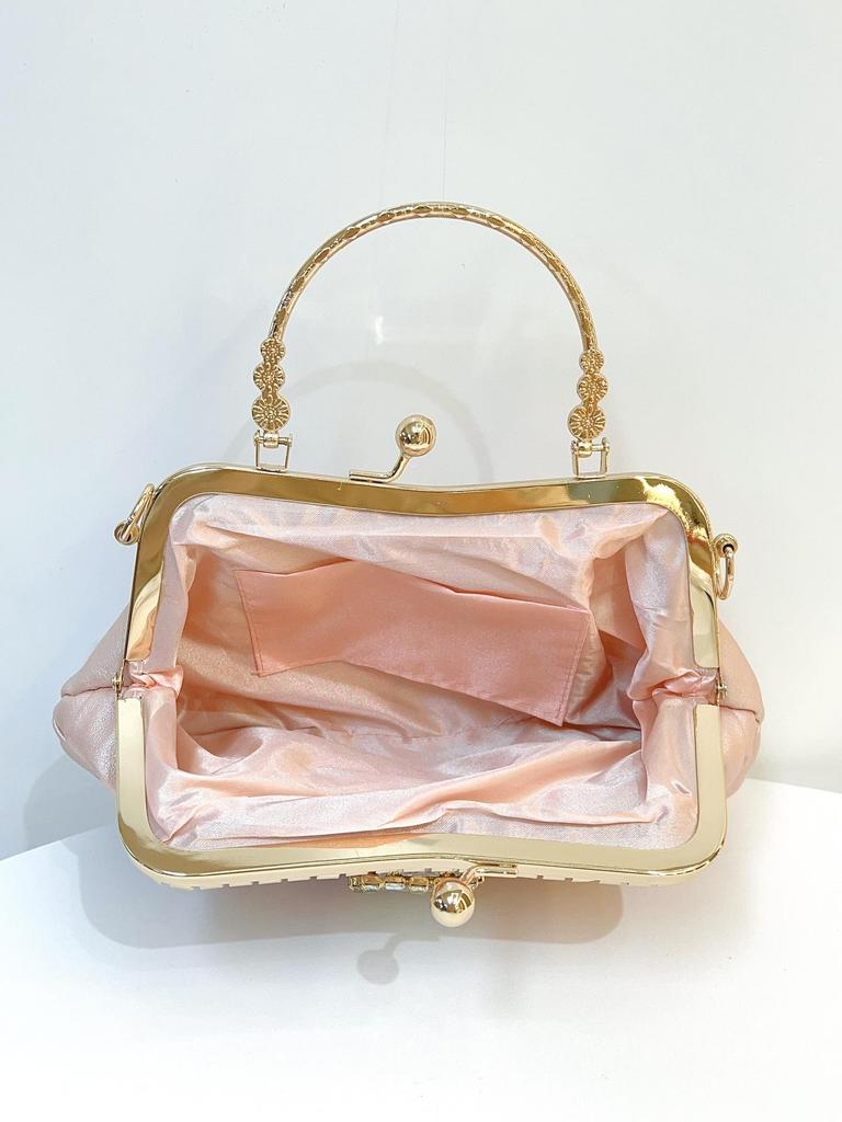 French Fairy Diamond Inlaid Banquet Bow Evening Crossbody Bag