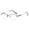 Intelligent zoom gray reading glasses anti-blue light look far and near ultra-light metal temple middle-aged and elderly high definition reading glas