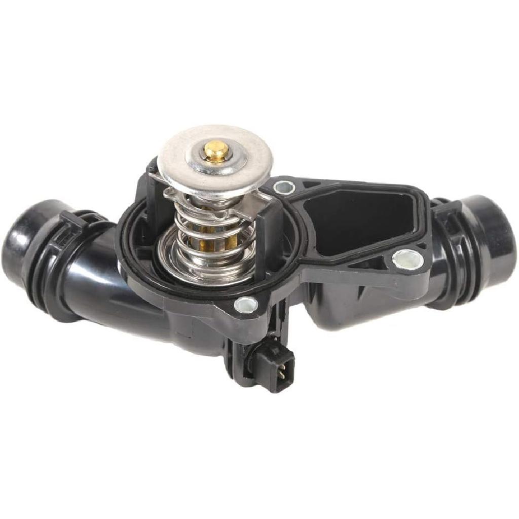 MOCA Engine Coolant Thermostat Housing Assembly for 1999-2006 for BMW 325i 328i E46 525i X5 Z3 2.5L 3.0L L6, Replace #11537509227, 11531437040,