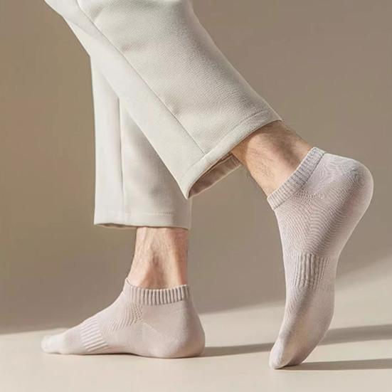 Носки-невидимки для мужчин, повседневные короткие носки до щиколотки, дышащие, впитывающие пот хлопковые носки-лодочки для весны и лета