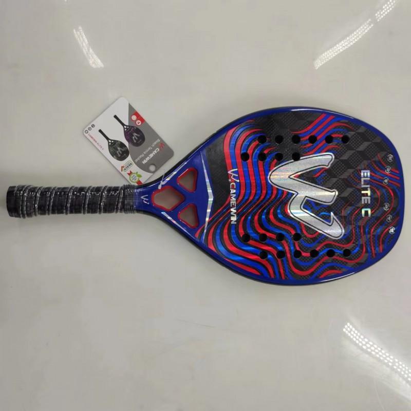 Carbon Fiber Beach Tennis Racket 3K Weave Frame Amateur To Advanced Players Lightweight Table Paddle