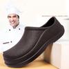 Fashion Men's Chef Shoes Water-proof Oil-proof Kitchen Shoes Non-slip Garden Clogs Man Summer Beach Slippers Hotel Work Shoe EVA Sandal