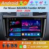 DSP Стерео Автомагнитола Мультимедийный плеер для Nissan NAVARA Frontier NP300 2015 - 2024 Navi GPS HD Экран WiFi Android 14 Bluetooh