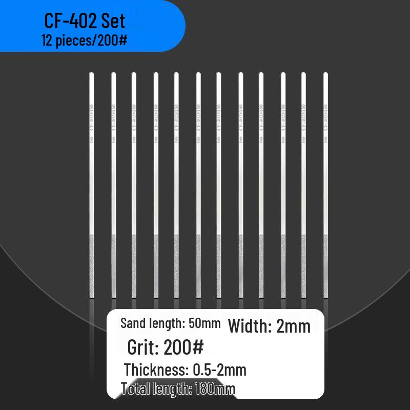 Diamond Sand Alloy File Set CF-400 for Flat Mold Grinding