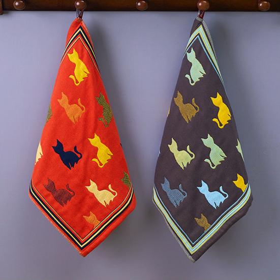 Детское полотенце, мягкое, приятное на ощупь, 4-слойное, удобное, не раздражающее чистку кожи, хлопковое полотенце для лица с различными принтами для детского сада