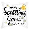Fashionable Spring Flower Spring Elements Pillow Cover Linen Flower Cushion Pillow Cover