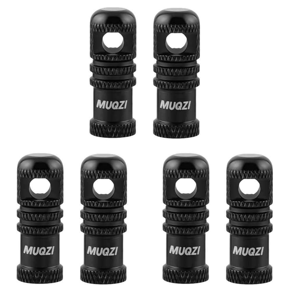 6Pcs Bicycle Presta Valve Caps with Valve Core Removal Function Cycling Presta Valve Cover Aluminum Alloy for MTB Road Bicycle