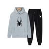 Spider Pattern Mens Tracksuit Hooded Sweatshirts+Jogger Pants 2-Piece Set Gym Outfits Casual Sports Wear Unisex Hoodie Set