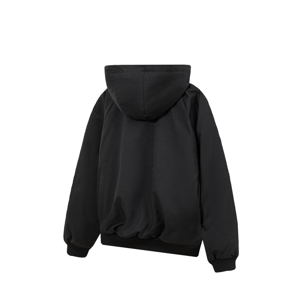 Унисекс двусторонняя хлопковая куртка с флисовой подкладкой и капюшоном - Зимняя необходимость