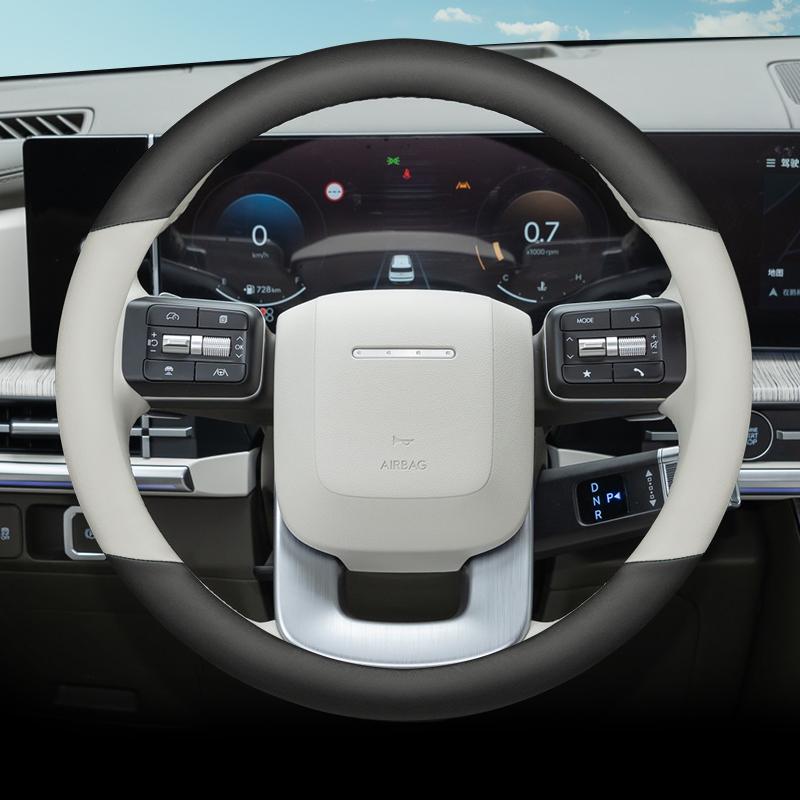 Кожаная накладка на руль автомобиля для Hyundai Santa Fe Mx5 2024 2025 2026 Аксессуары
