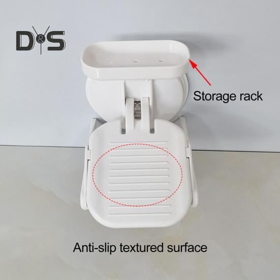 Регулируемая по высоте педаль для ванной комнаты, конструкция с присоской без сверления, нескользящая широкая педаль, экономящая место подставка для ног в душе