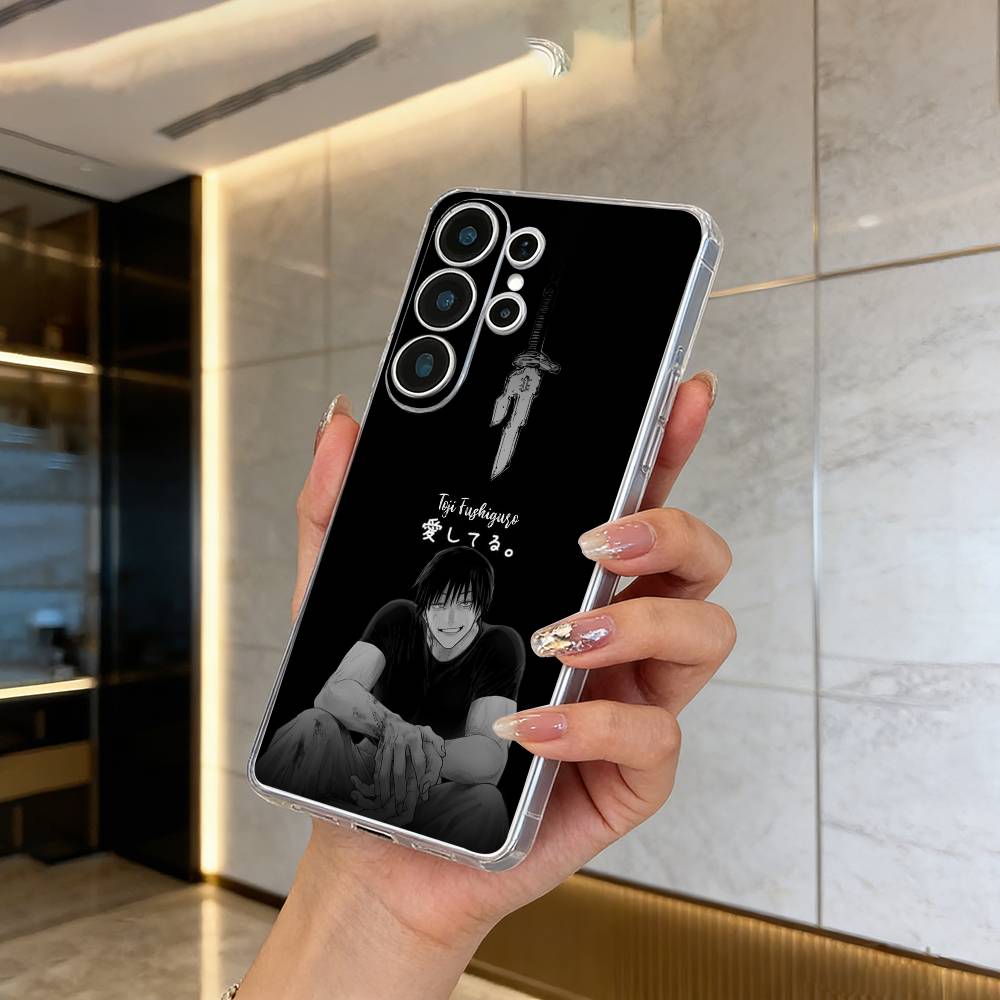 Харизматичный злодей - Fushiguro Toji Прозрачный чехол для телефона для Samsung S25, S24, S21, S22, S23, S30, Ultra, S20, Plus, FE, Lite