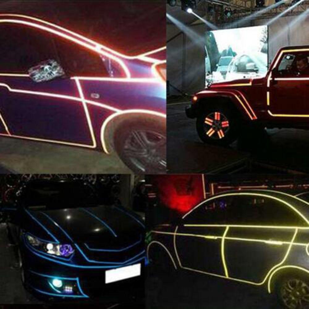 Effect Bicycle   Motorcycle Reflective Decals Car Stickers  Bike Rim Decoration Tire Applique