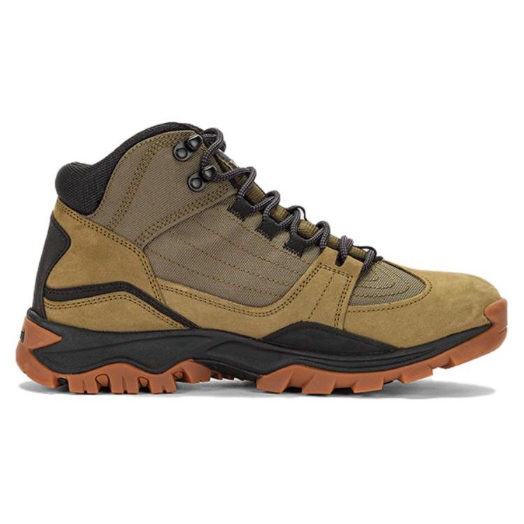 Timberland Монтана. Мужской походный ботинок Maddsen Mid на шнуровке, оливковый нубук A6BNN