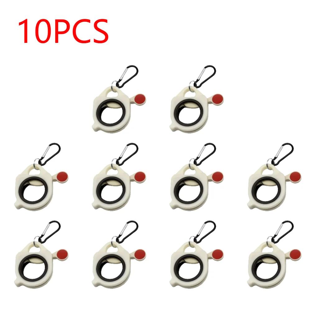 1-10Pcs Fluorescent Cable Tie Organizer Portable Storage Cable Tie Holder Cable Tie Storage Tool Electrical Wire Tie Organizer
