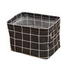 Foldable Storage Basket with Handles Waterproof Large Capacity Cotton Linen Printed Multifunctional Home Office Nursery Laundry Closet Organizer Bin