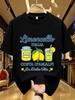 Unisexs Retro Style TShirt Limoncello Lemon Liqueur Print Crew Neck Short Sleeve Polyester Tops with Refreshing Text Tops