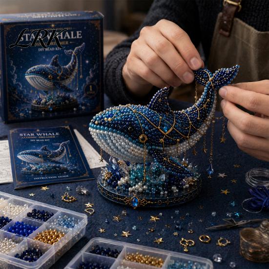Богиня Луны Ремесло Мифическое Животное DIY Набор Бусин для Начинающих, 3D Изготовление из Бусин с Инструкциями для Начинающих, Уникальные Дизайны Стеклянные Бусины