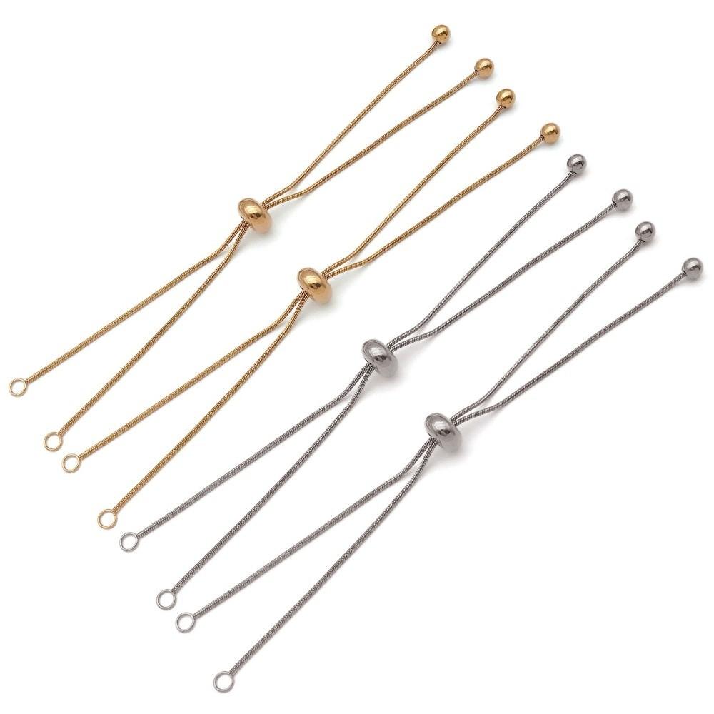 5Pcs Gold Necklace Extender Silver Hand Bracelet Extensions  Necklace Adjustment Accessories