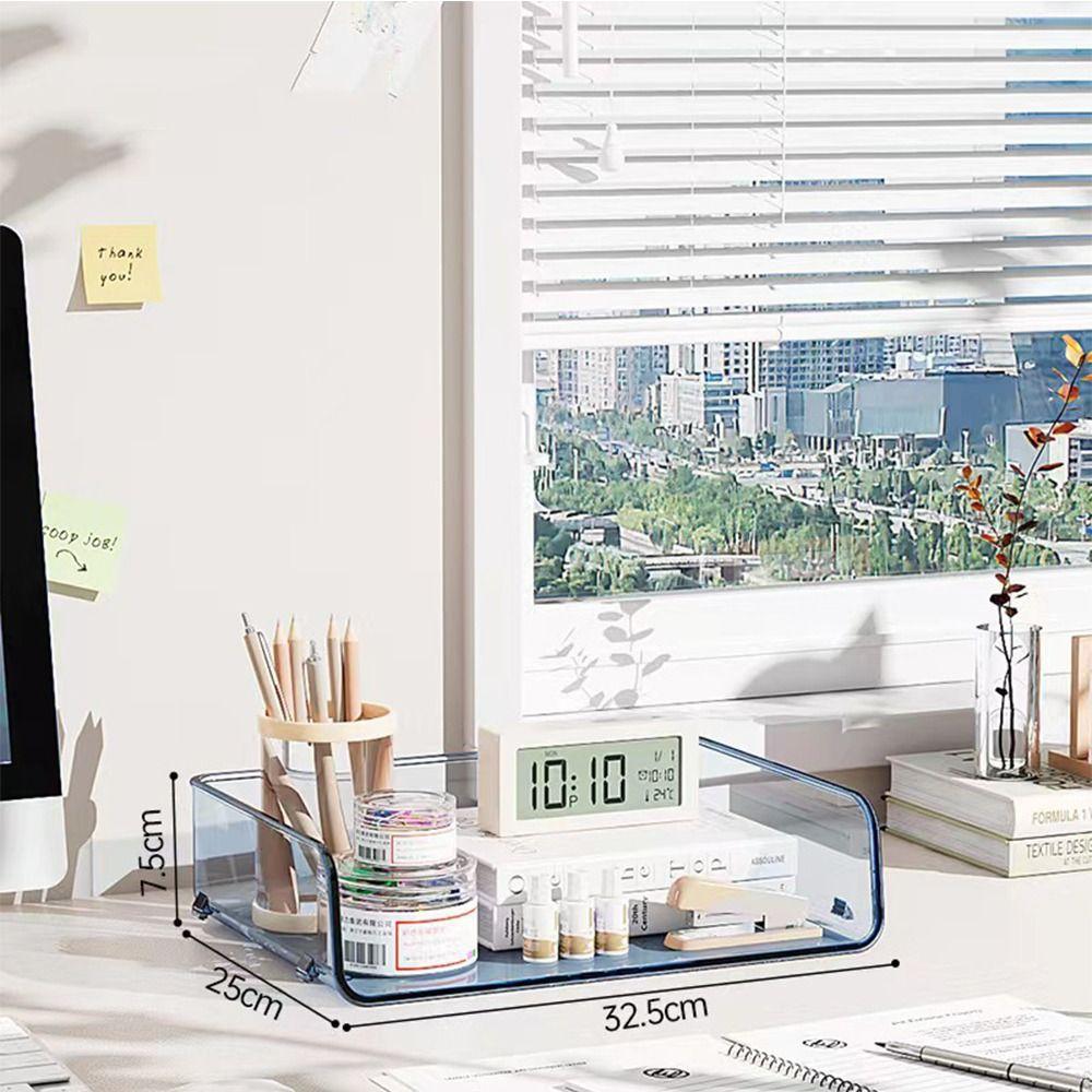 Large Capacity Desktop File Tray Stackable Paper Holder Shelf  Home Office