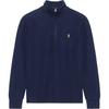 Polo Boys Solid Logo Embroidered Half-Zip Pullover Long Sleeve Sweatshirt Kids Sweatshirt Navy-Blue 323886908-001