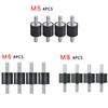 4 X Rubber Buffer Set Vibration Damper Silent Block Rubber Metal Buffer  Protects Against Vibration Interference M5 M6 M8