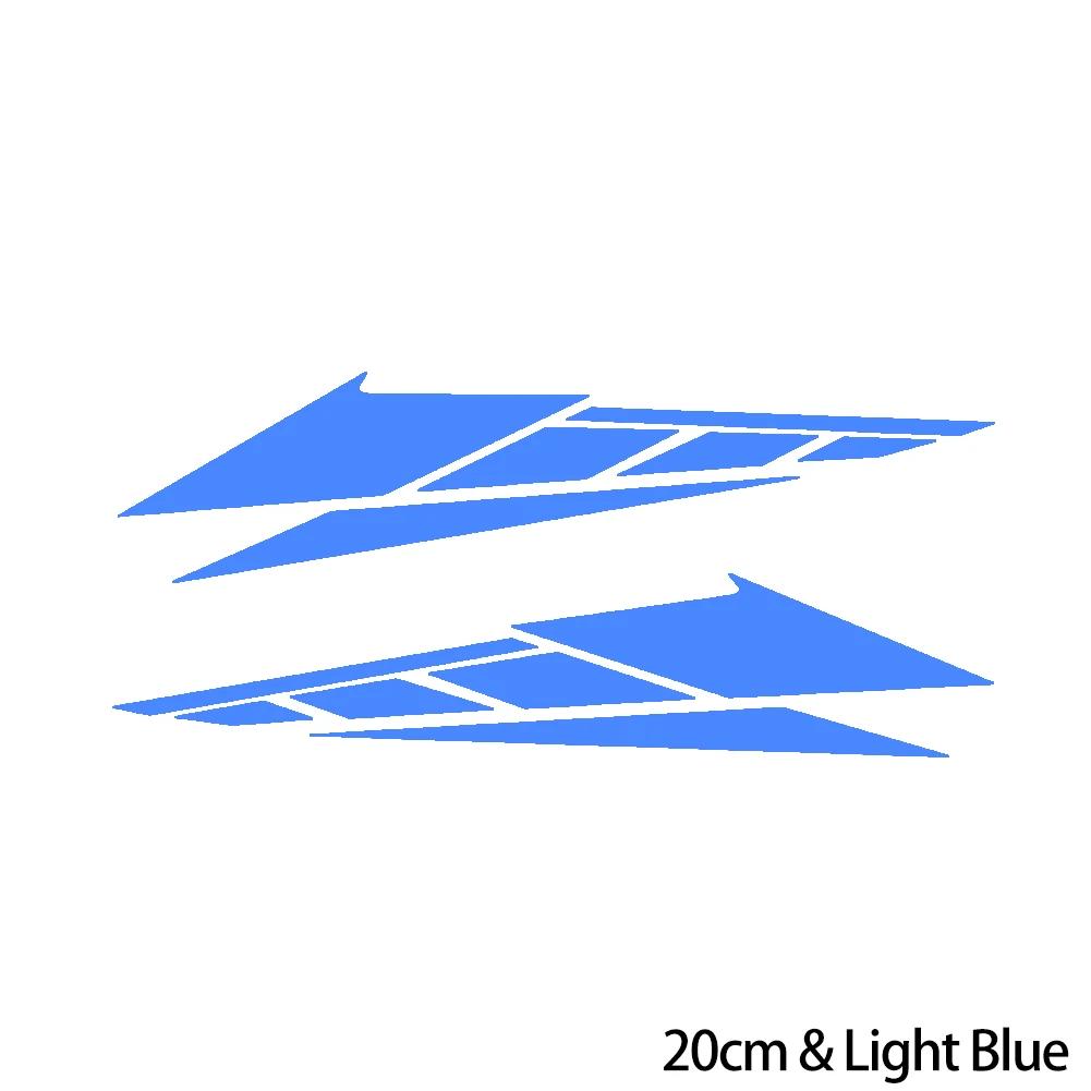 Новые 2 шт. наклейки из ПВХ для мотоциклов, светоотражающие наклейки 20 см/28 см, аксессуары для украшения хвостовой части скутера, декоративные украшения для мотоцикла