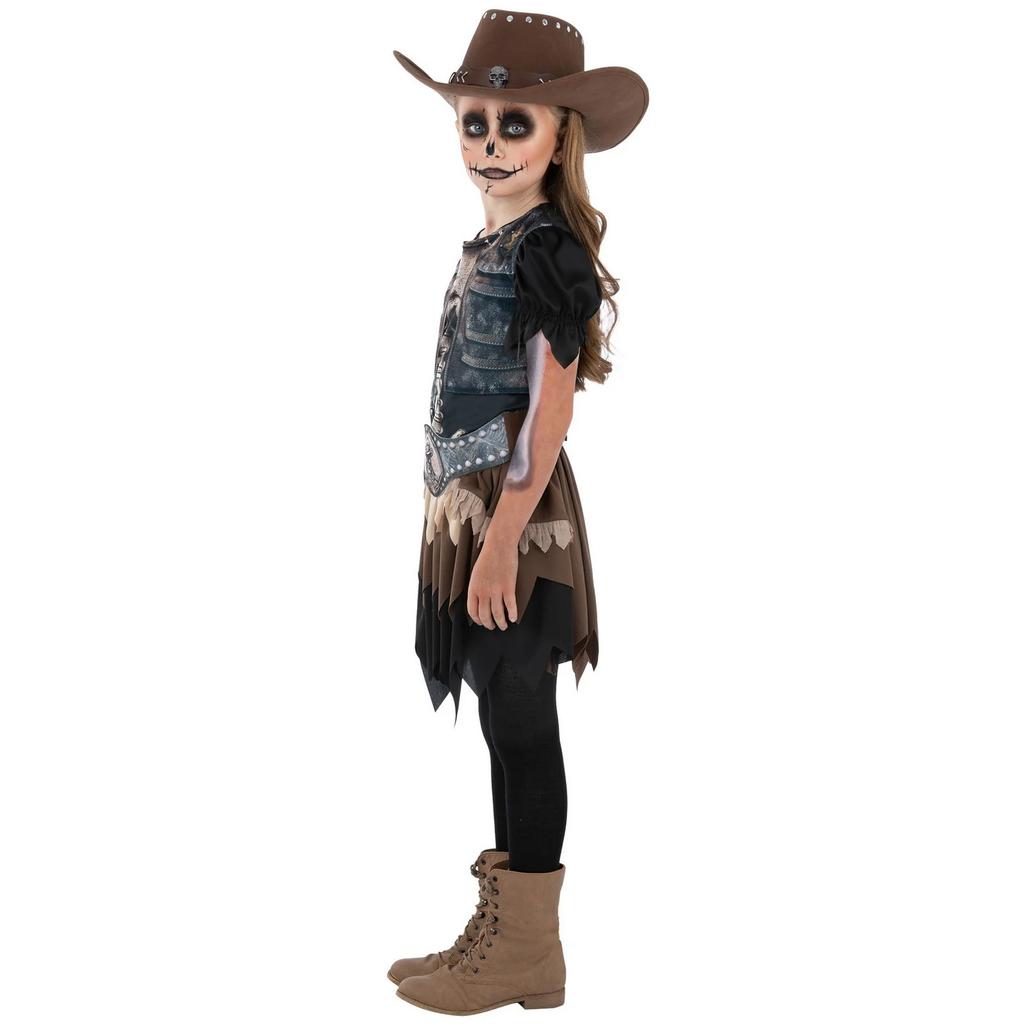 Smiffys Childrens/Kids Skeleton Cowgirl Costume