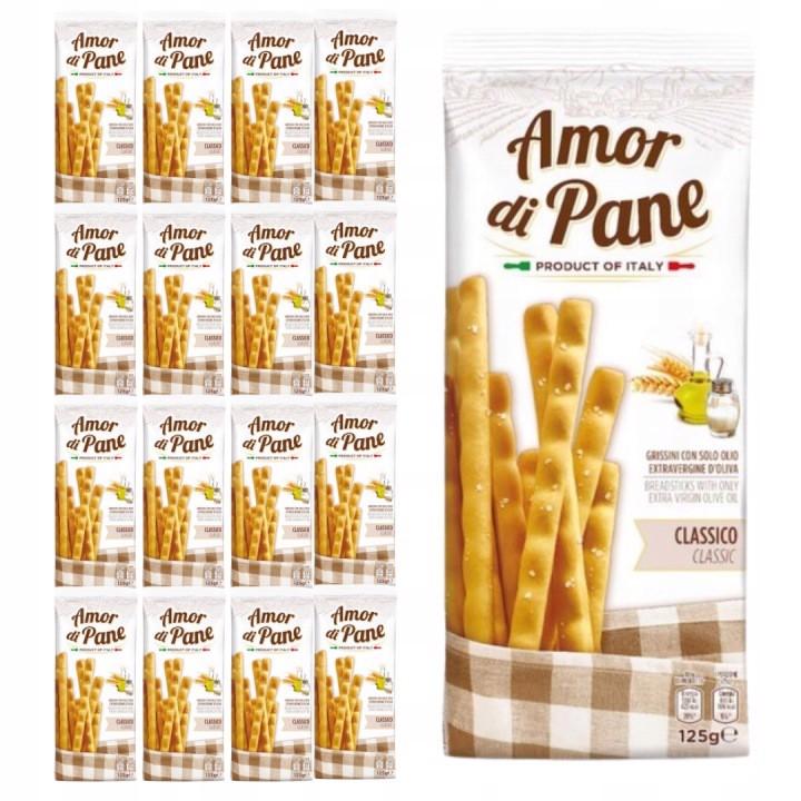 Helcom Paluszki grissini classic amor 125g x 18 sztuk