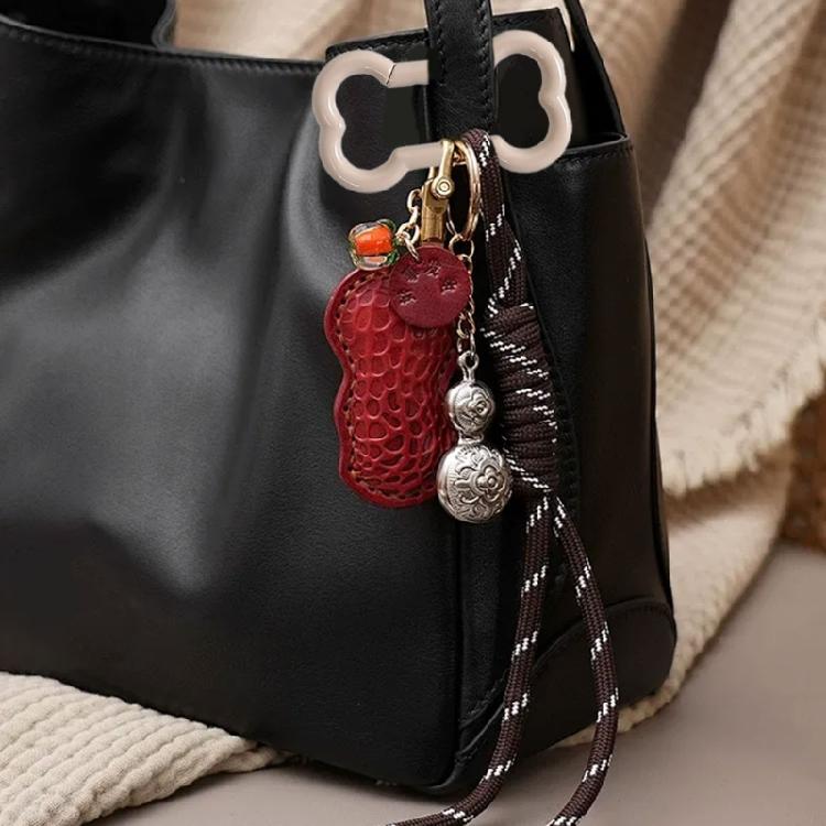 Брелок-брелок из цинкового сплава в форме кости Декорация Пружинный замок Доступен в 6 игривых цветовых вариантах