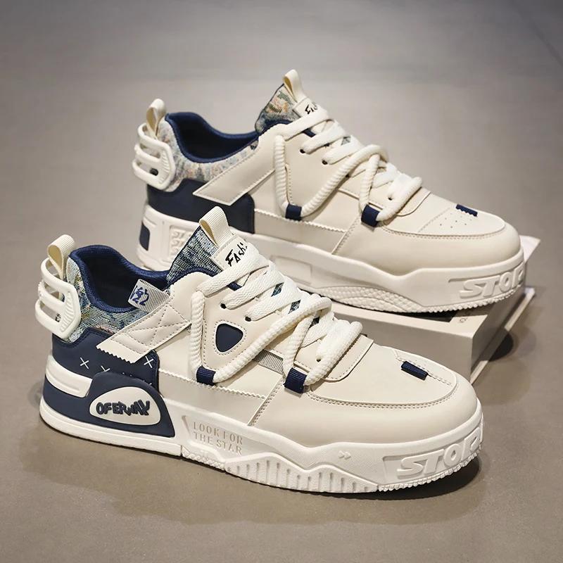 Men's Outdoor Training Shoes 2024 Autumn Comfortable Sneakers Campus All-match Men Platform Shoes Fashion Casual Skateboard Shoe