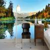 Настенные обои 3d Lake Forest Mountain Wall Mural Living Room Tv Bedroom Home Decor Wallpaper