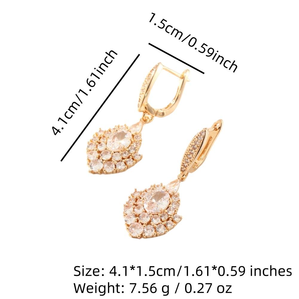 Роскошные серьги-подвески в форме геометрической фигуры для женщин, серьги с кубическим цирконием, ювелирные изделия, аксессуары для вечеринок