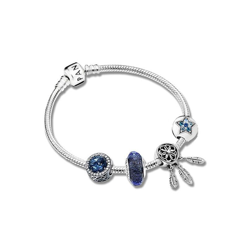 Pandora Holy Dream Catcher Bright Star 925 Silver Bracelet Women's SL-2