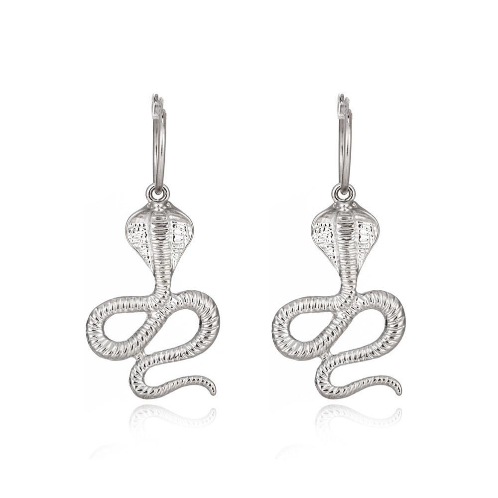 Модные Серьги-Змеи из Сплава для Женщин Стильные Животные Дизайн Украшения