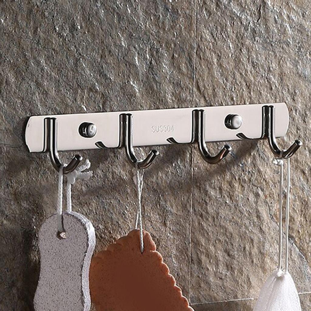 Настенная вешалка с крючками из нержавеющей стали, прочные органайзеры для надежного подвешивания в различных комнатах