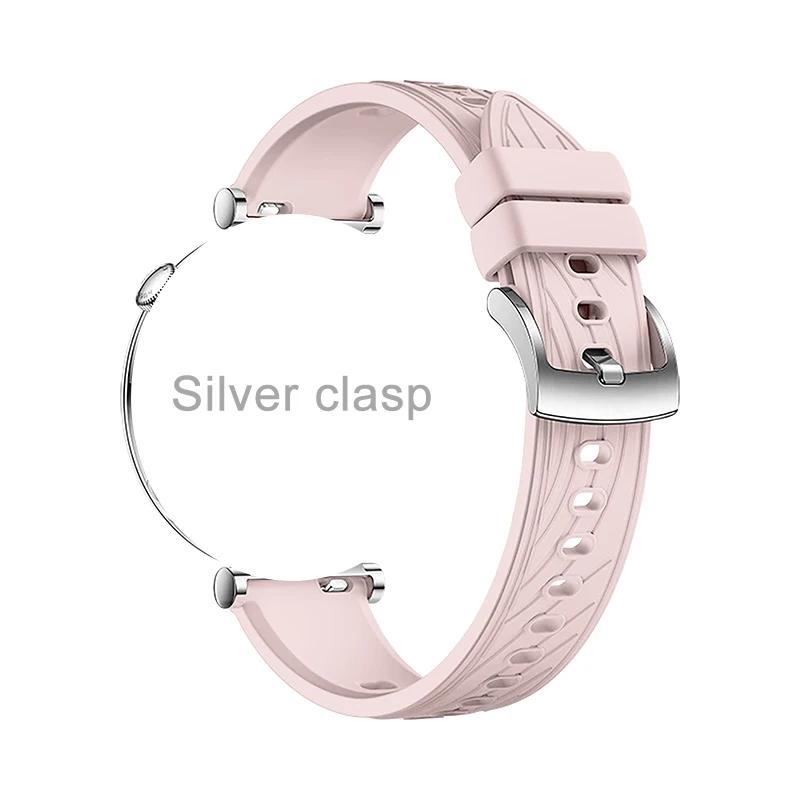 18 мм силиконовый ремешок для Huawei Watch 5 42 мм Спортивный сменный ремешок для Huawei Watch GT5 41 мм GT5pro 42 мм Браслет Ремешок для часов